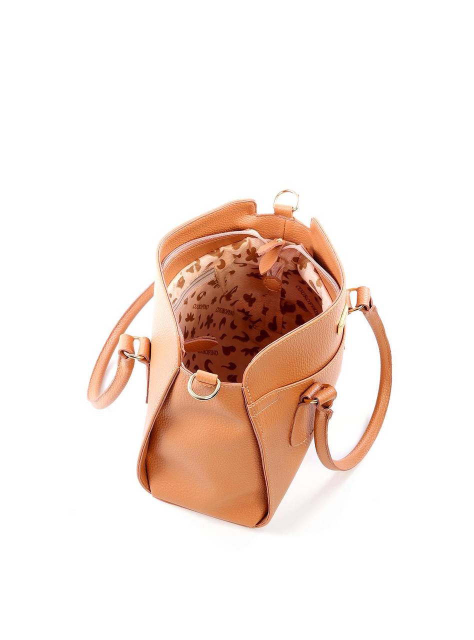 Bolsa Tote Transversal Alça Dupla - Nude BSI-6094 - NU