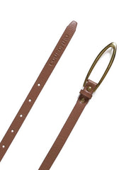 Cinto Feminino em Couro com Fivela Orgânica - Nude CTI-971 - NU