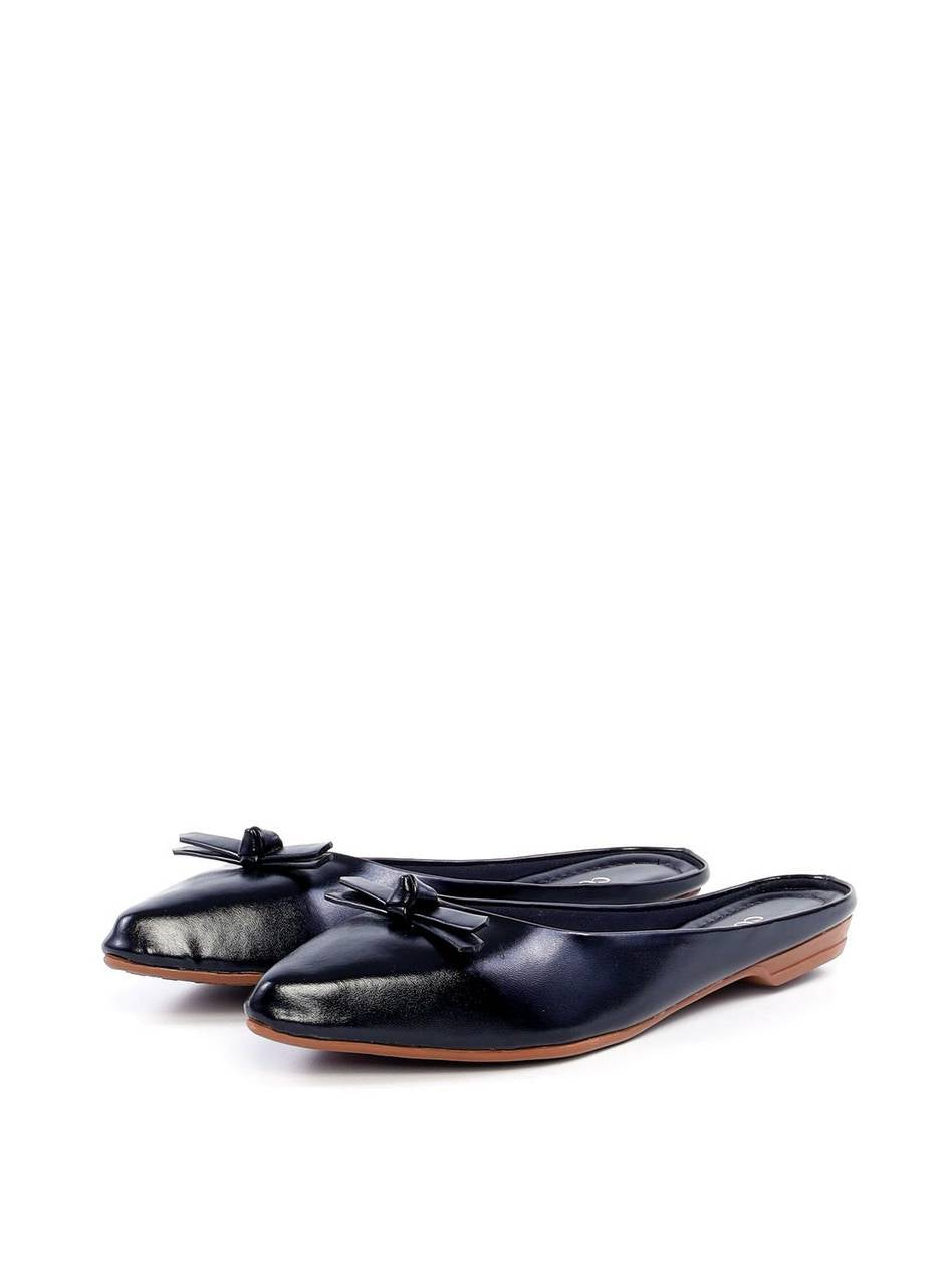 Mule de Bico Fino com Laço - Preta SDI-11853 - PR