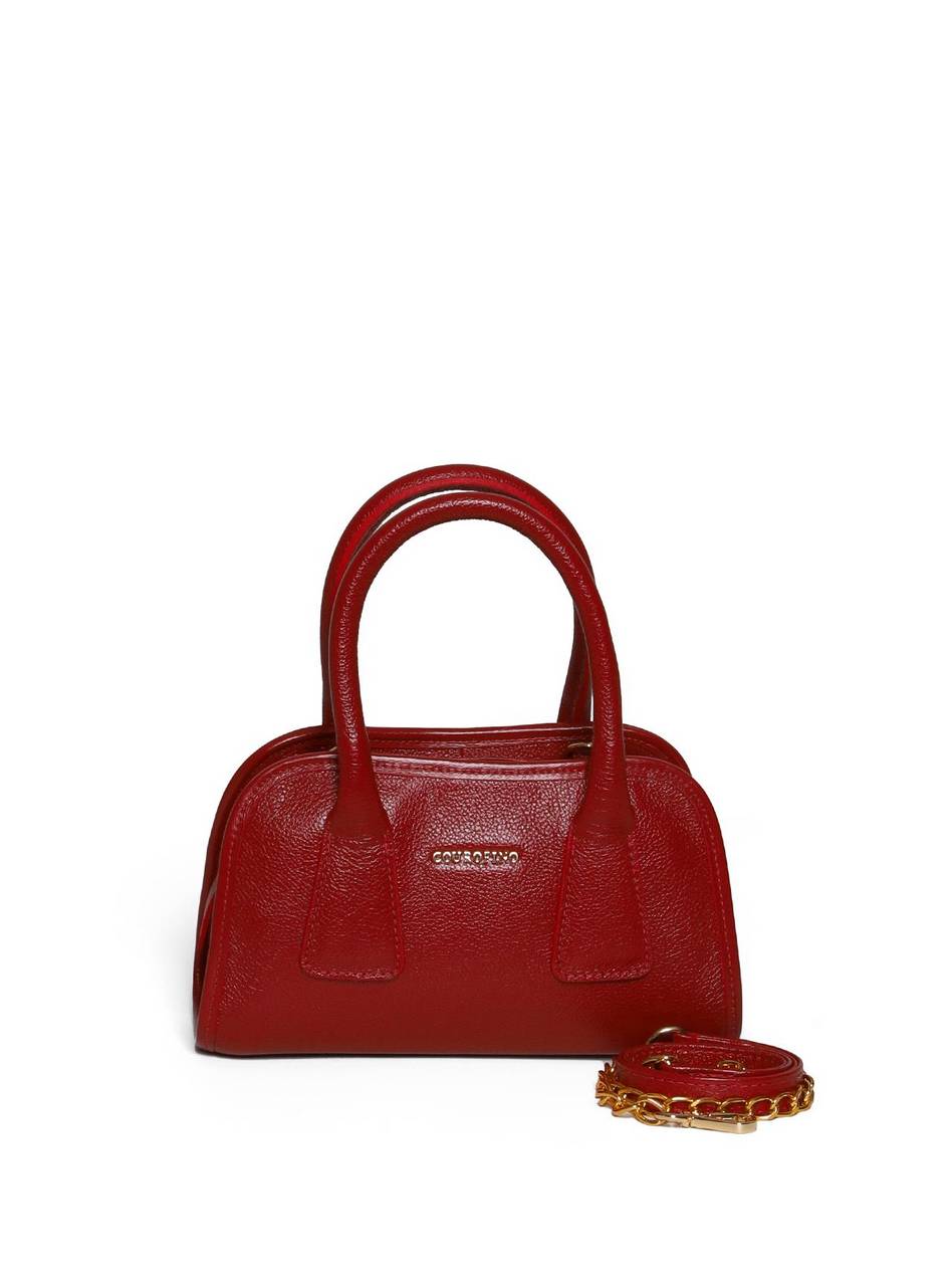 Bolsa Tote Tiracolo Costura Geométrica Vermelha  BSI-5985 - VE