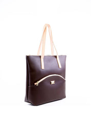 Bolsa Tiracolo Shopper com Bolso Frontal - Cacau BSI-6316 - CA