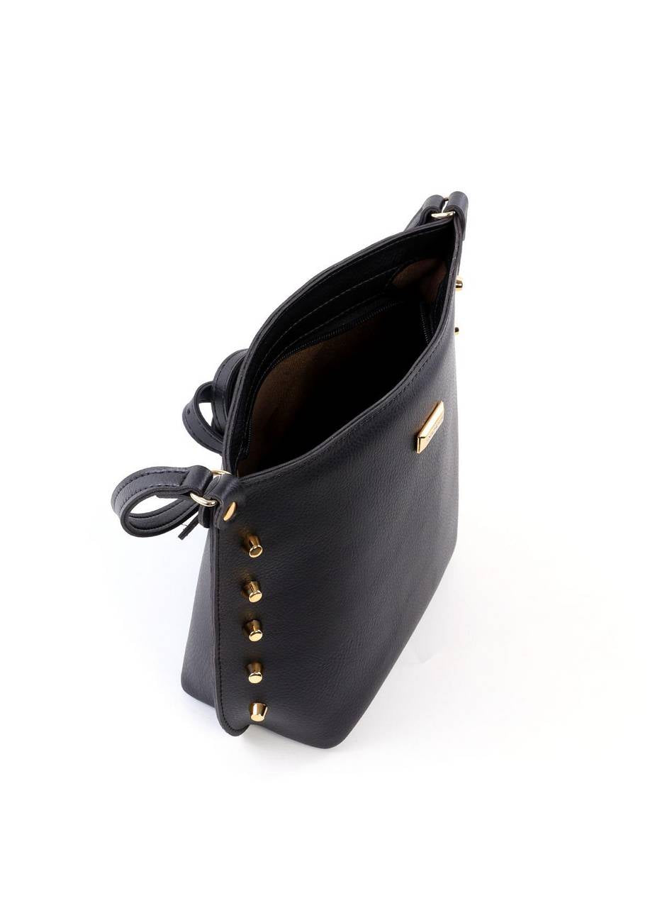 Bolsa Tote Quadrada com Spikes - Preta BSI-6408 - PR