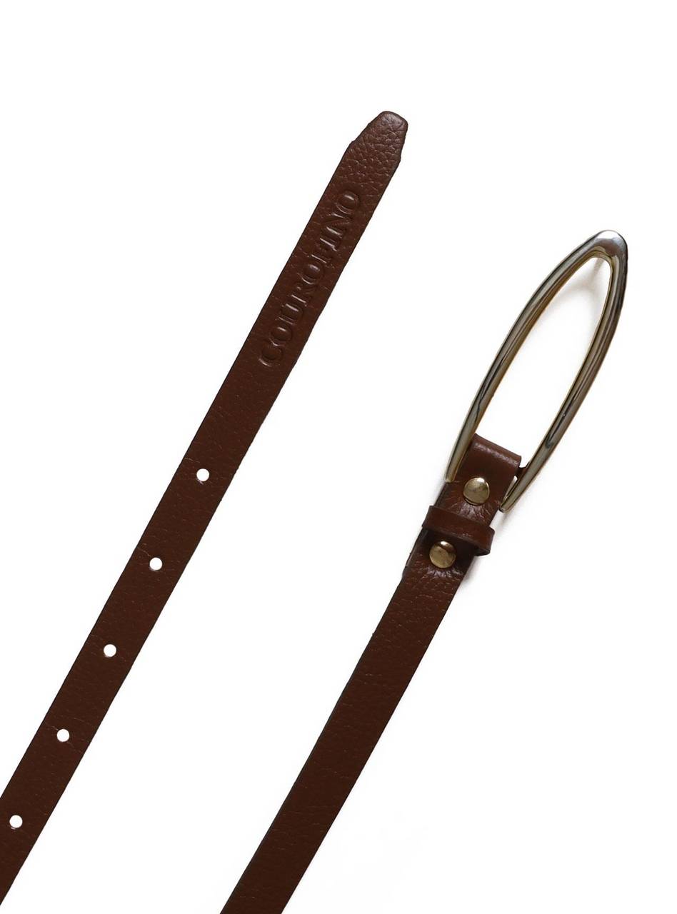 Cinto Feminino em Couro com Fivela Orgânica - Castor CTI-971 - CS