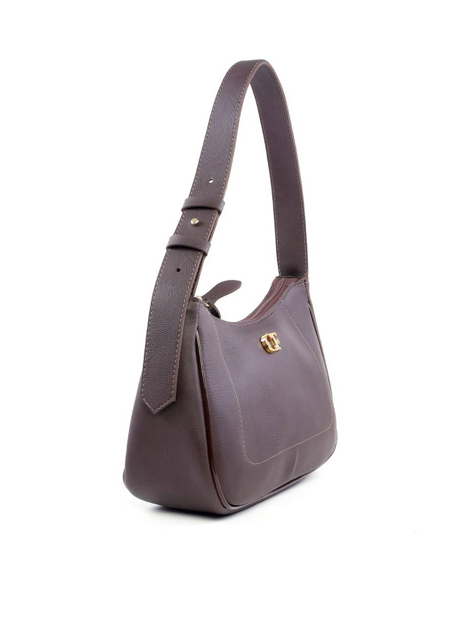 Bolsa Hobo de Mão com Costuras - Cacau BSI-6203 - CA