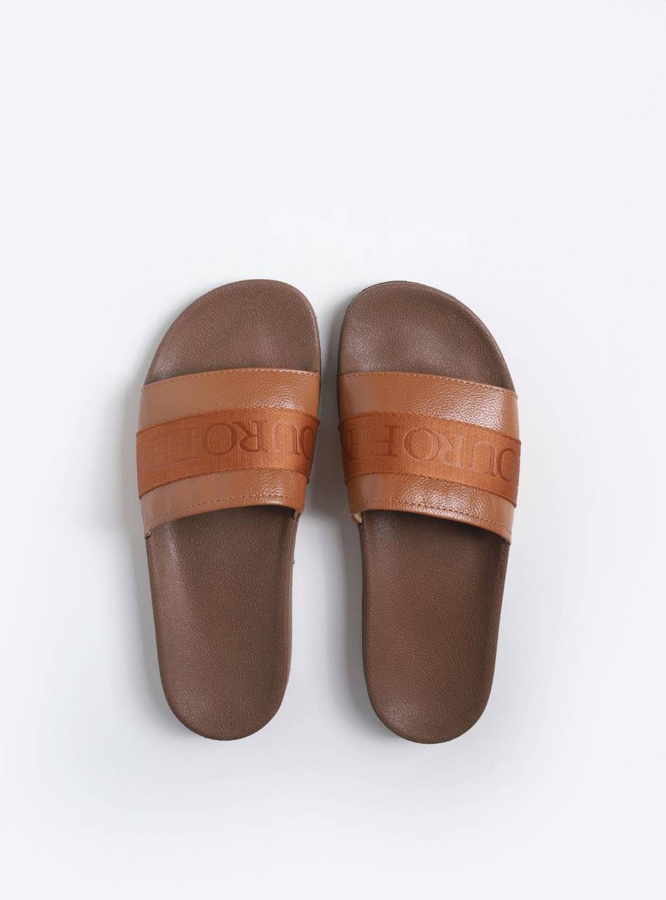 Sandália Masculina Chinelão Couro Rosto Largo Castor SDI-11272 - CS