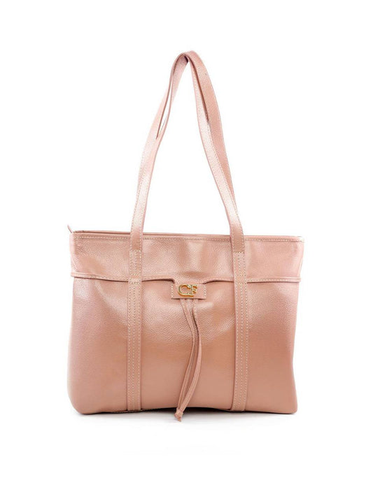 Bolsa Shopper Tiracolo com Cordão - Nude BSI-6073 - NU
