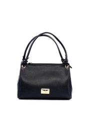 Bolsa Tote de Mão com Detalhe em Nó - Preta BSI-6219 - PR
