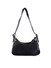 Bolsa Baguete com Fivelas Laterais - Preta BSI-6353 - PR