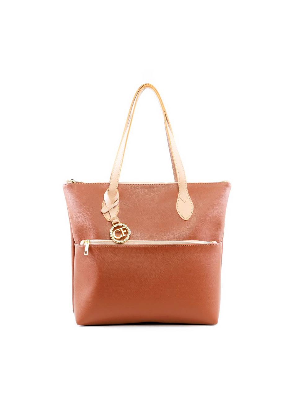 Bolsa Shopper Média com Bag Charm BSI-6463 - CS