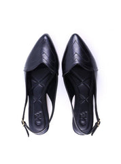 Sapatilha Slingback com Costura de Coração  SDI-12079 - PR