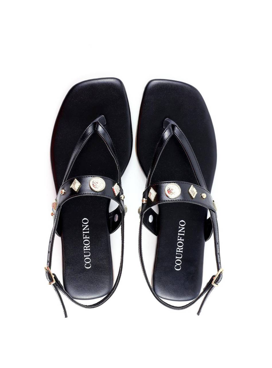 Rasteira de Dedo Tira Longa - Preta SDI-11879 - PR