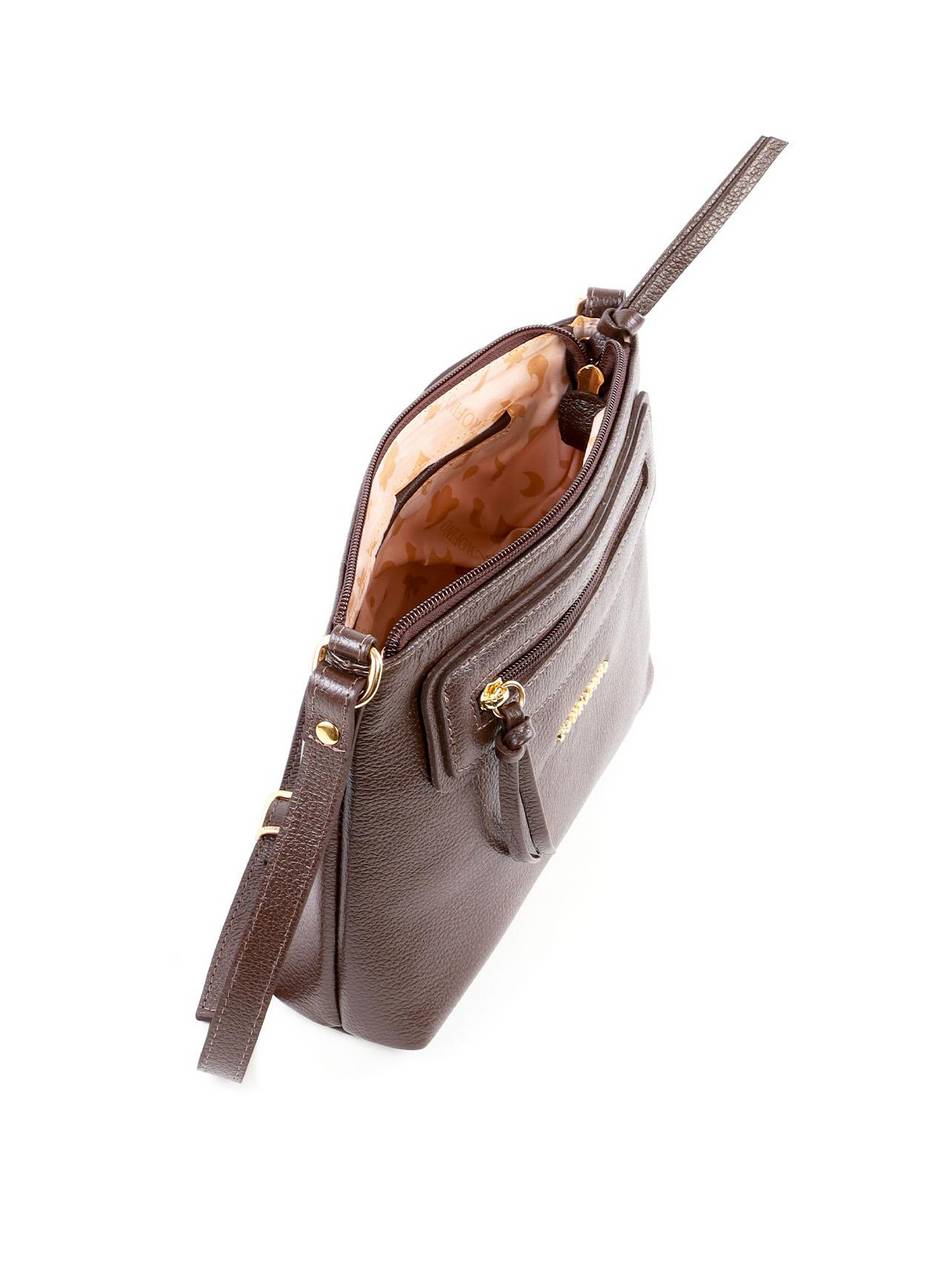 Bolsa Tote Transversal com Bolso Frontal - Cacau BSI-6459 - CA