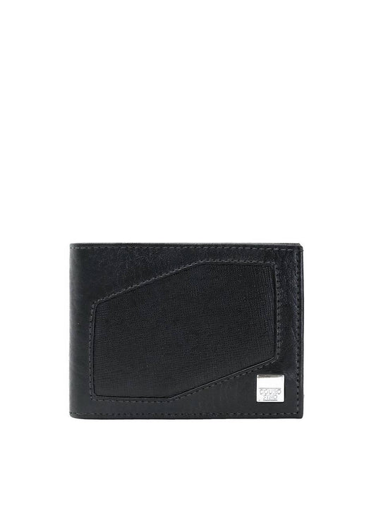 Carteira Masculina Pocket Couro Detalhe Geométrico Preta CAI-703 - PR