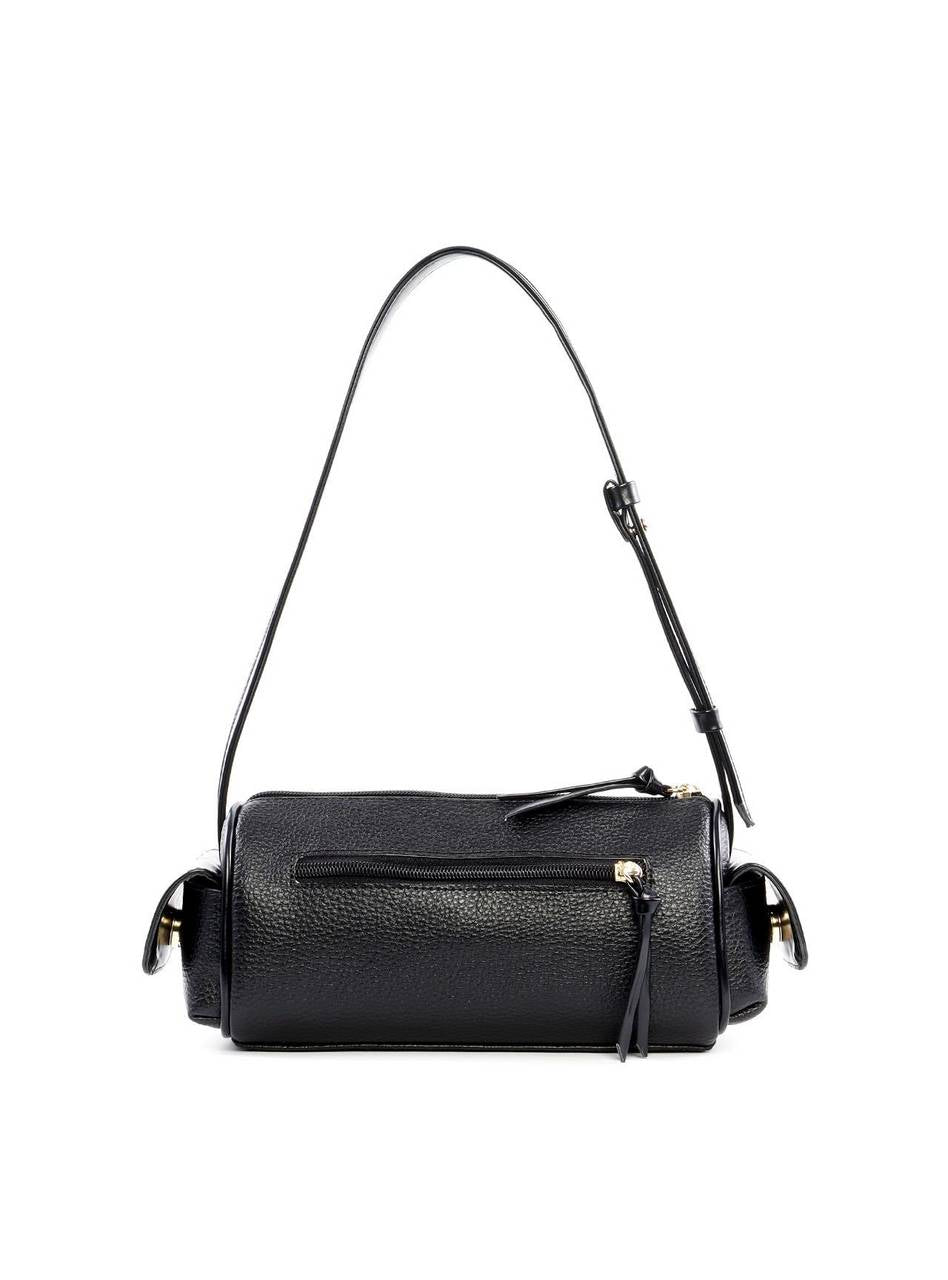 Bolsa Baguete Pequena com Bolsos Laterais - Preta BSI-6447 - PR