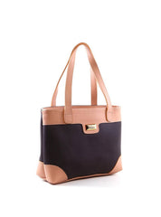 Bolsa Tote Costuras Laterais Bicolor - Cacau BSI-6102 - CA