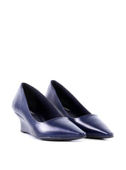 Scarpin Liso com Salto Anabela - Azul SD-12013 - AZ