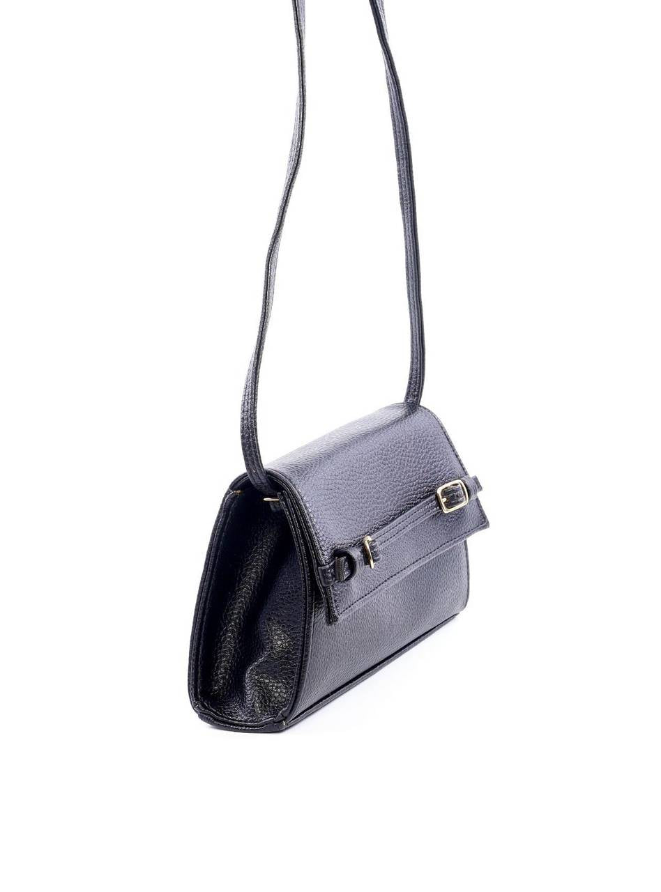 Bolsa Satchel Transversal com Fivelas - Preta BSI-6112 - PR