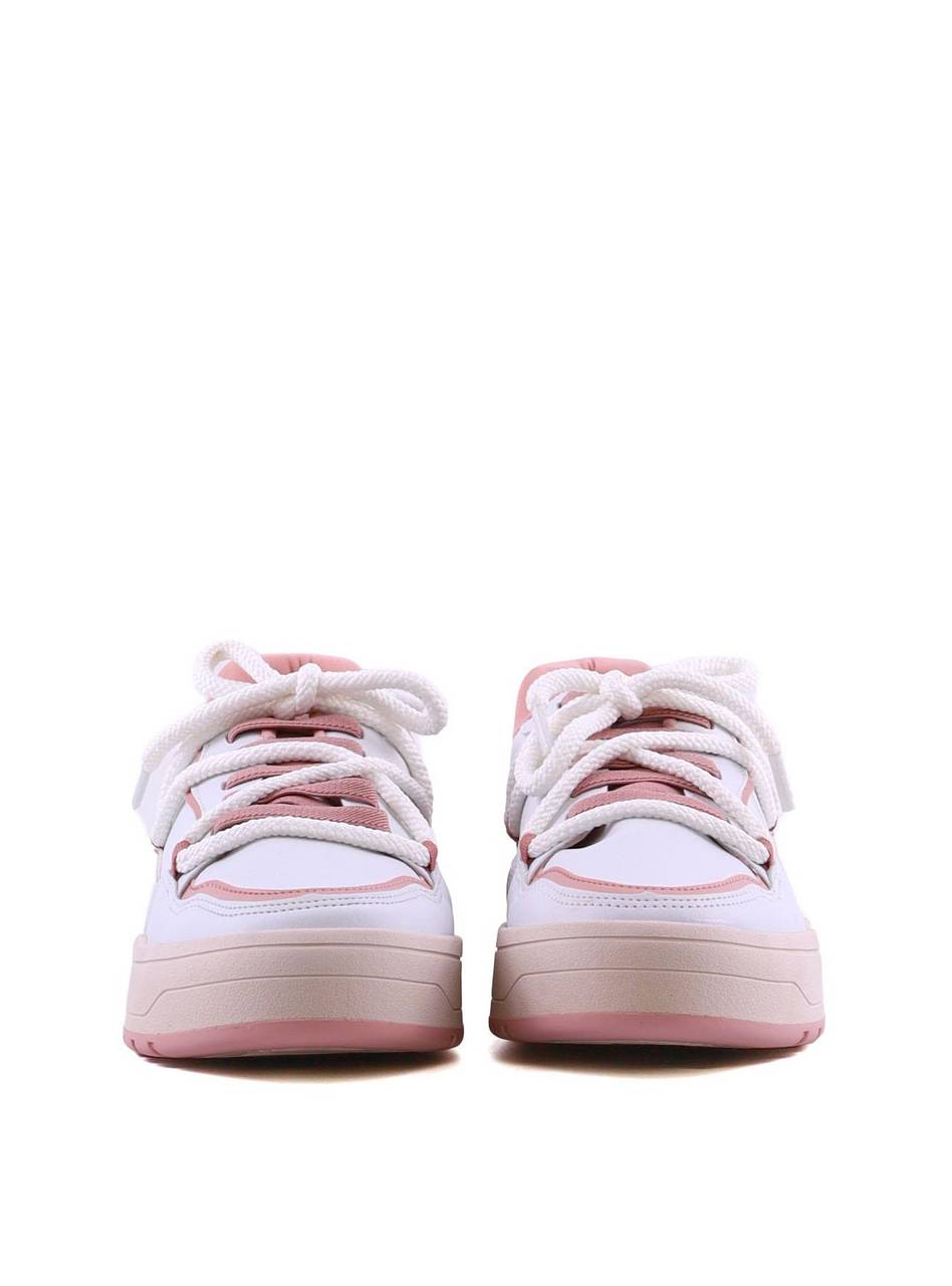 Tênis Feminino Casual com Amarração e Recortes - Rosa SP-12110 - RS