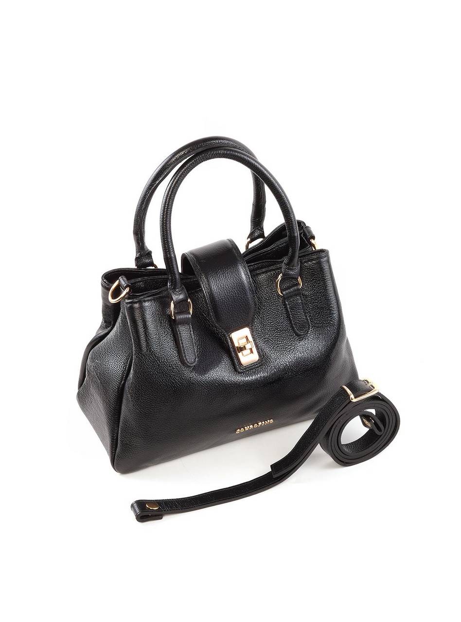 Bolsa Tote Alça Dupla Três Divisórias - Preta BSI-6380 - PR