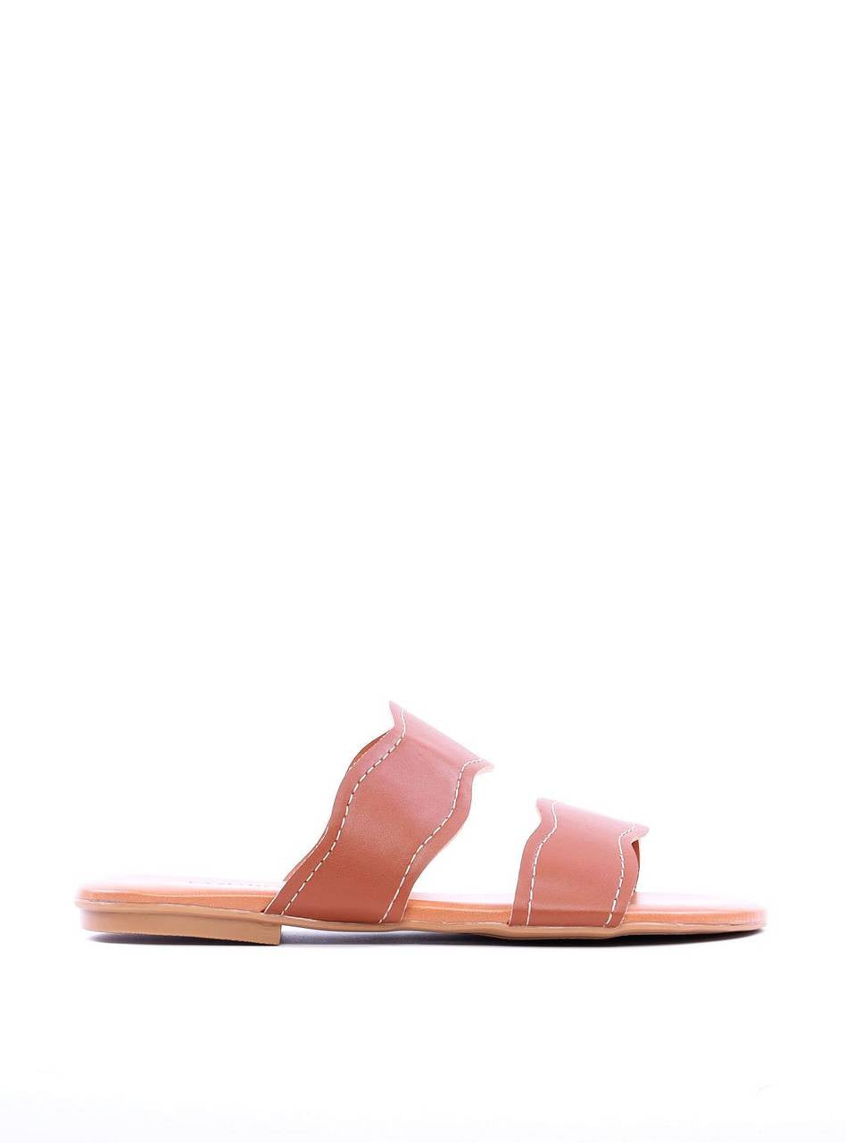 Sandália Rasteira com Tiras Onduladas - Castor SDI-11706 - CS