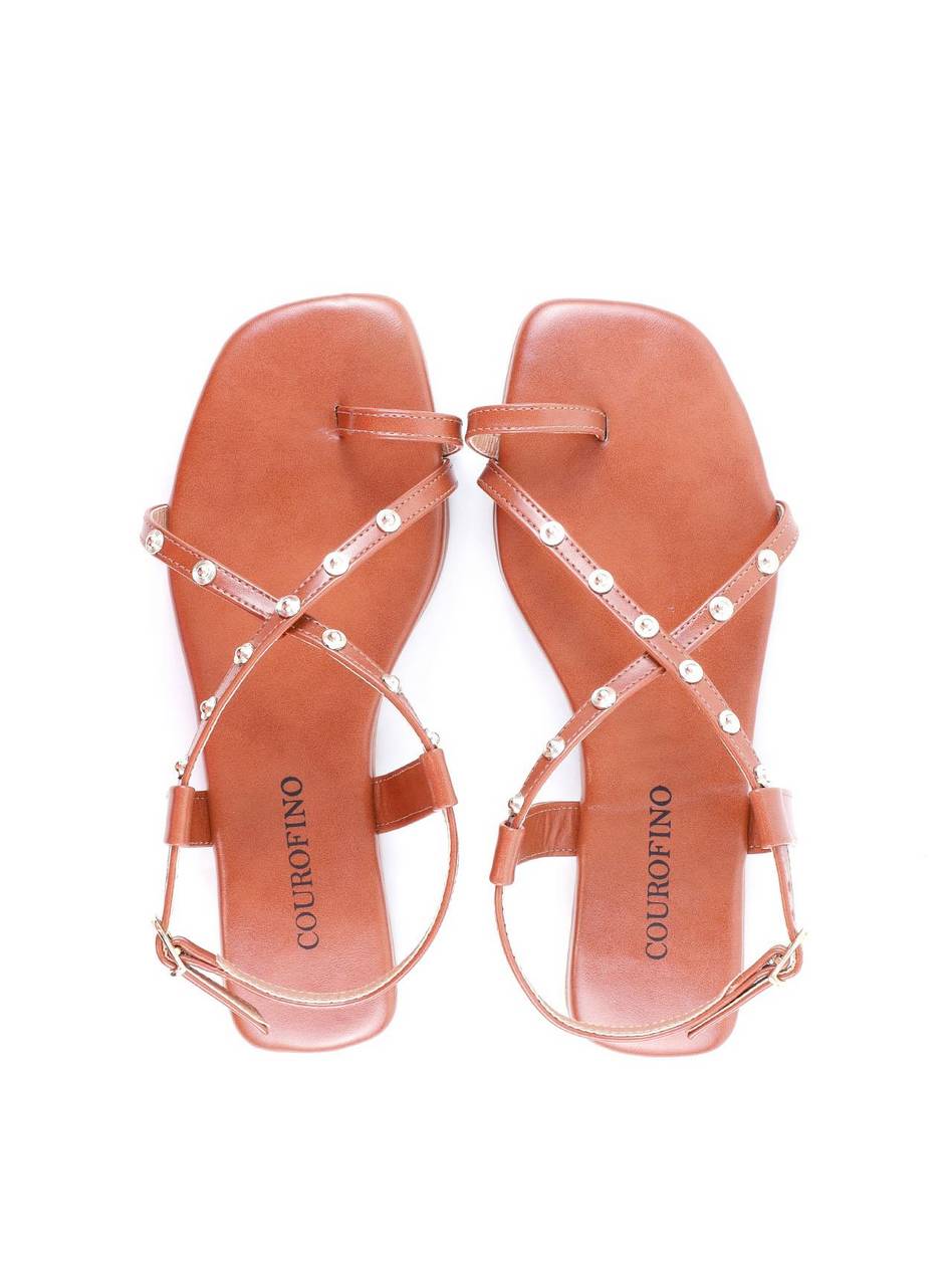 Rasteira com Dedeira e Tiras Cruzadas - Castor SDI-11903 - CS