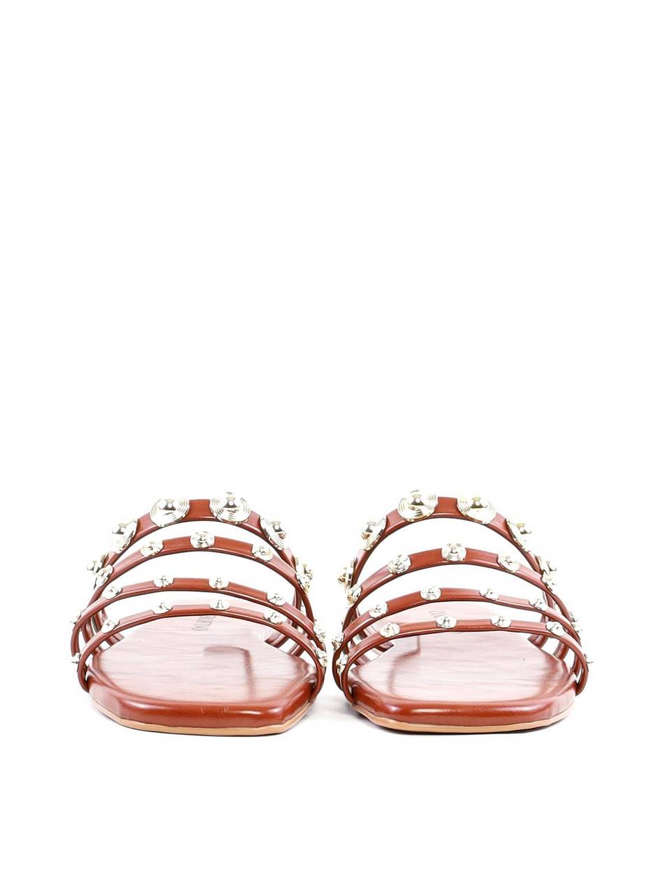 Rasteira com Tiras Finas e Rebites - Castor SDI-11895 - CS