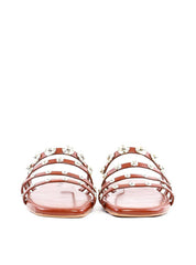 Rasteira com Tiras Finas e Rebites - Castor SDI-11895 - CS