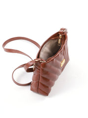 Bolsa Transversal Matelassê em V com Bolso Traseiro BSI-6551 - CS