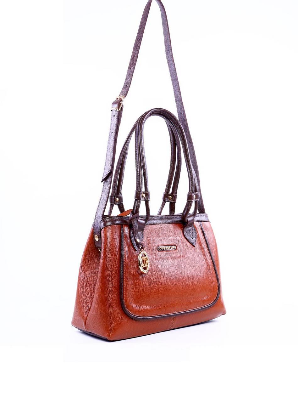 Bolsa Alderice Tote Detalhe Costura e Bag Charm - Castor BSI-6322 - CS