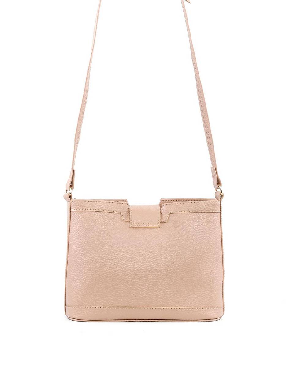 Bolsa Transversal Detalhe Tela Frontal - Nude BSI-6377 - NU