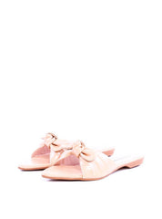 Rasteira Bico Fino Detalhe Laço - Nude SDI-11918 - NU