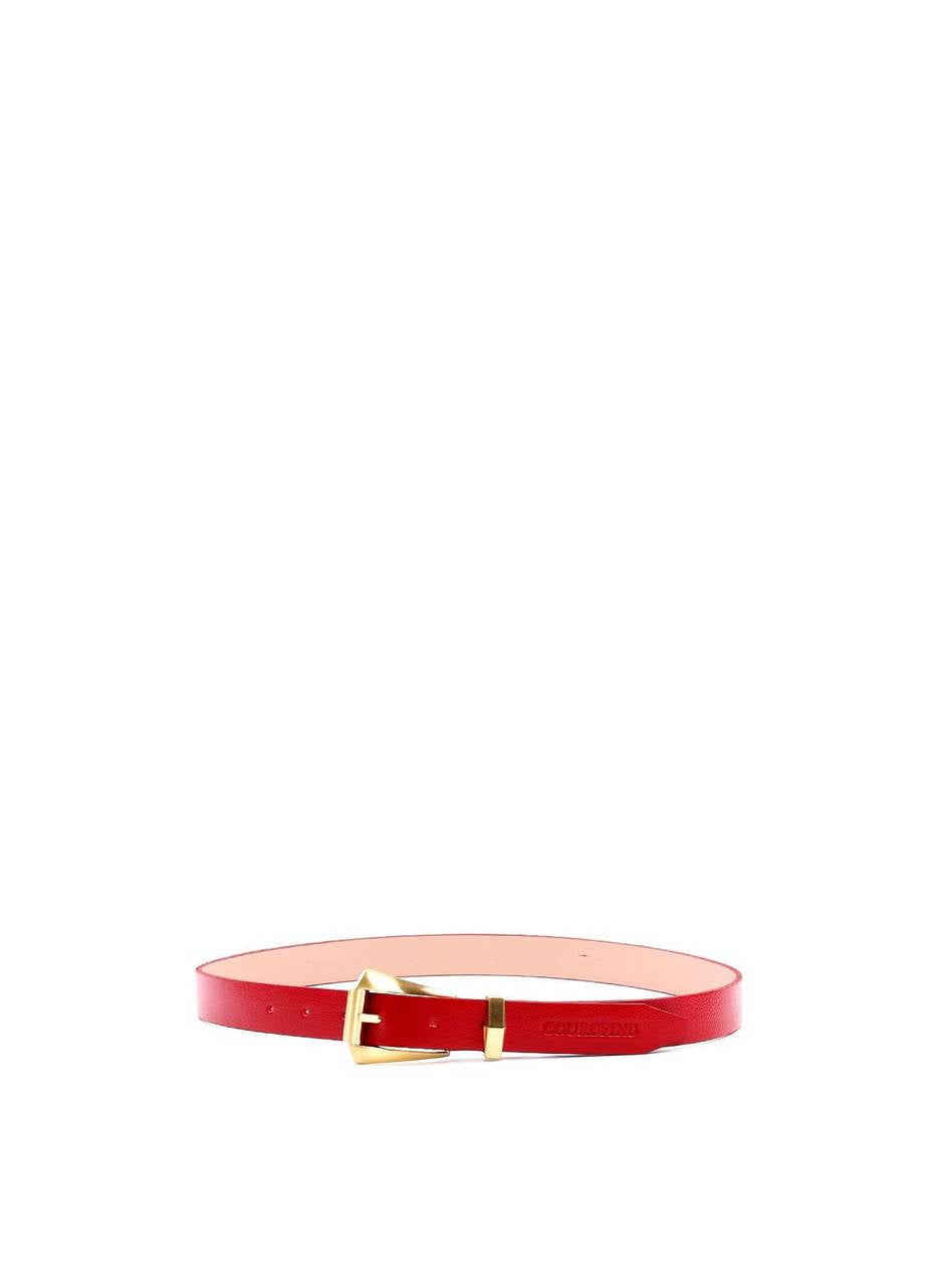 Cinto Feminino Fivela Grande em Couro - Vermelha CTI-1005 - VE