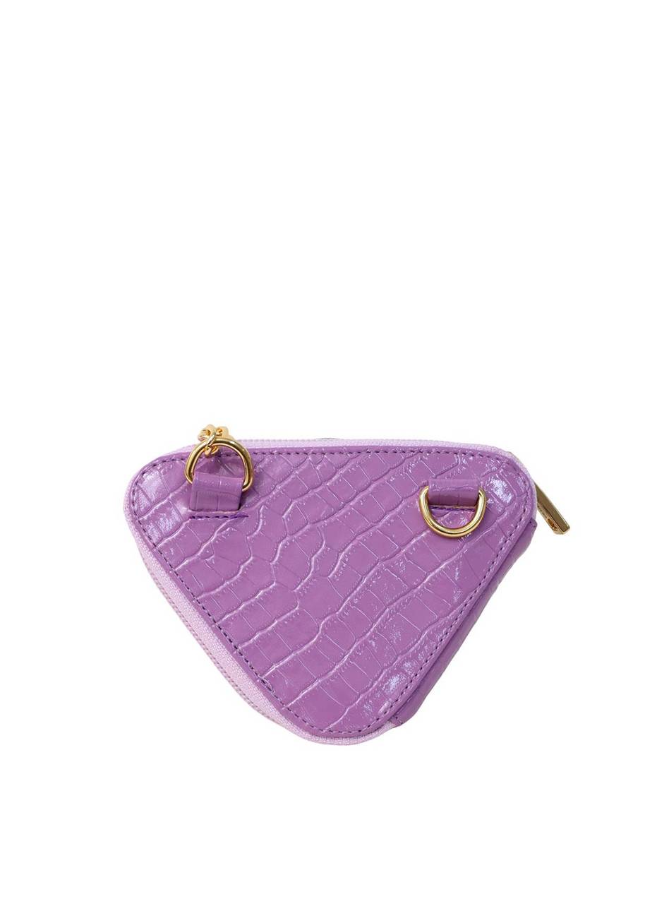 Bolsa Clutch Triangular Pequena Lilás BSI-5532 - LI