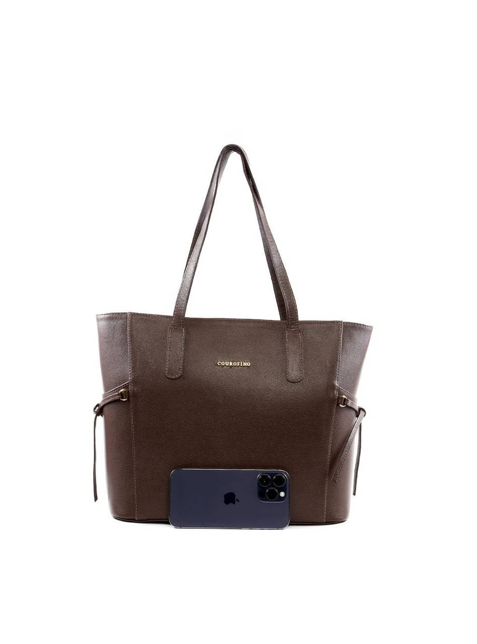 Bolsa Tote Grande com Bolso Lateral e Amarração BSI-6493 - CA