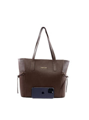 Bolsa Tote Grande com Bolso Lateral e Amarração BSI-6493 - CA