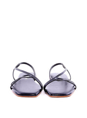 Rasteira com Tiras Finas em Recorte Geométrico - Preta SDI-11942 - PR