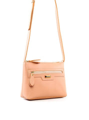 Bolsa Carteiro Transversal com Bolso Frontal - Nude BSI-6191 - NU