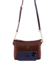 Bolsa Carteira Transversal com Costura - Cacau BSI-6318 - CA