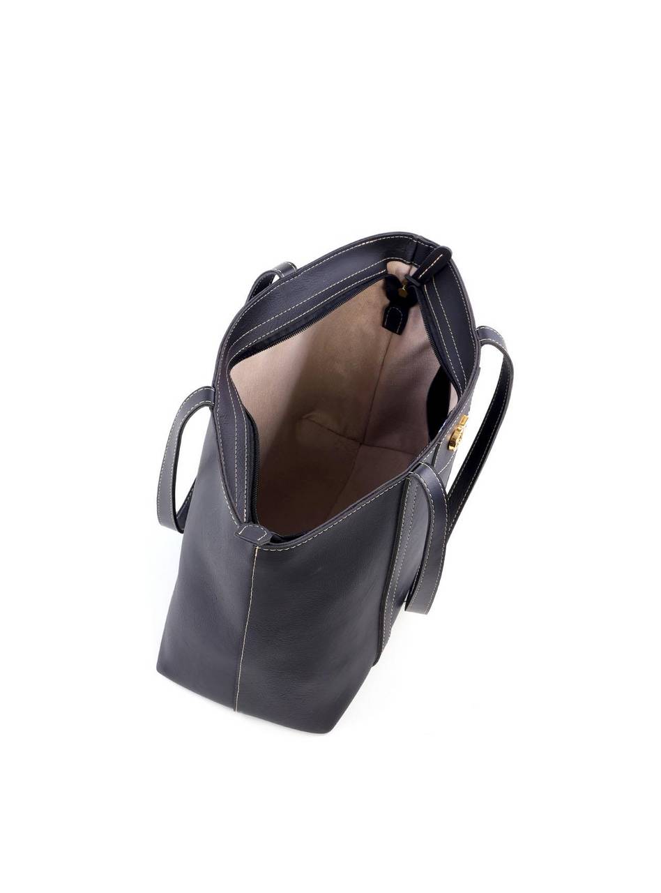 Bolsa Shopper com Detalhe em Costura - Preta BSI-6232 - PR