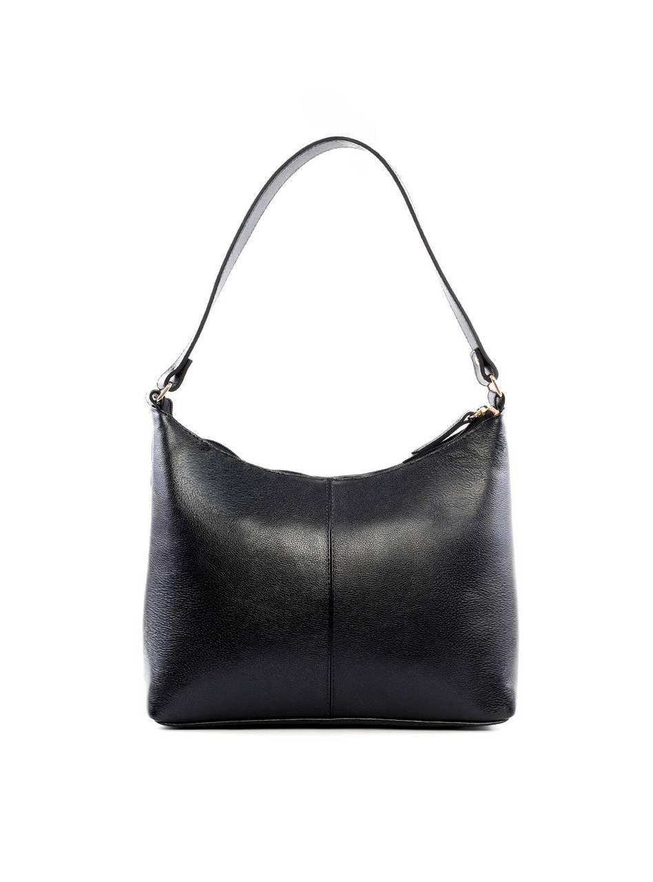 Bolsa Hobo com Costura Aparente - Preta BSI-6445 - PR