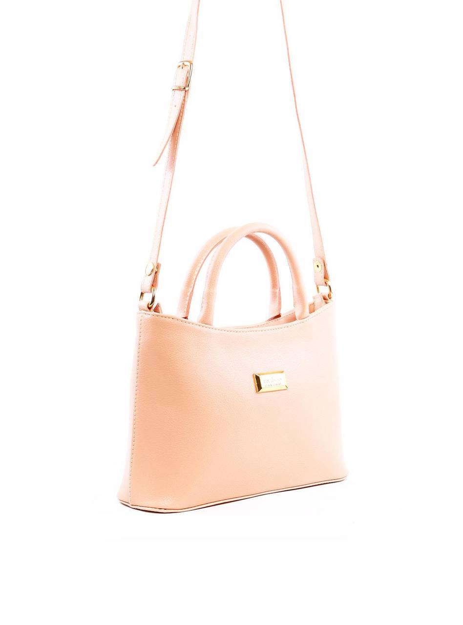 Bolsa Tote Quadrada Média Alça Dupla - Nude BSI-6278 - NU