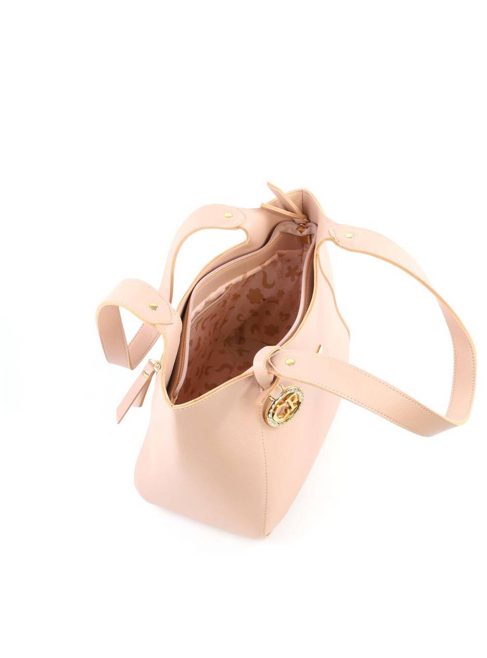 Bolsa Shopper Média com Charm - Nude BSI-6461 - NU
