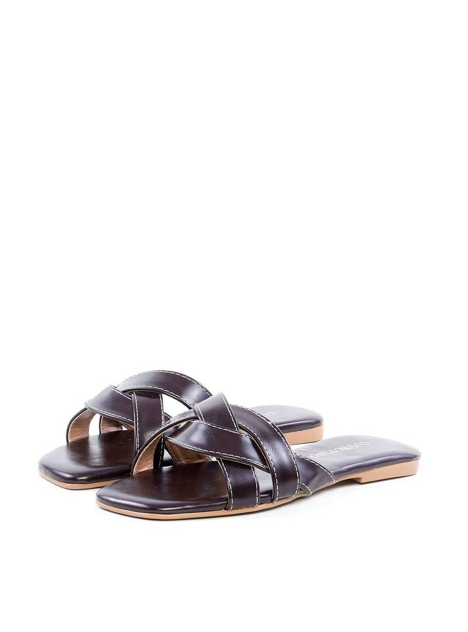 Rasteira com Tiras Largas Entrelaçadas - Cacau SDI-11917 - CA