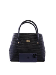 Bolsa Tote Grande com Duas Divisórias - Preta BSI-6389 - PR