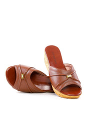 Tamanco Anabela Médio com Detalhe Dourado SDI-12201 - CS
