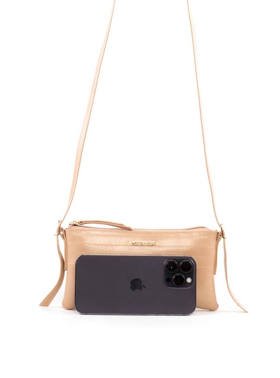Box Bag - Caixa com Bolsa Transversal Pequena - Nude BSI-6384 - NU