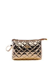 Necessaire Feminina Quadrada em Matelassê - Ouro NSI-174 - AU