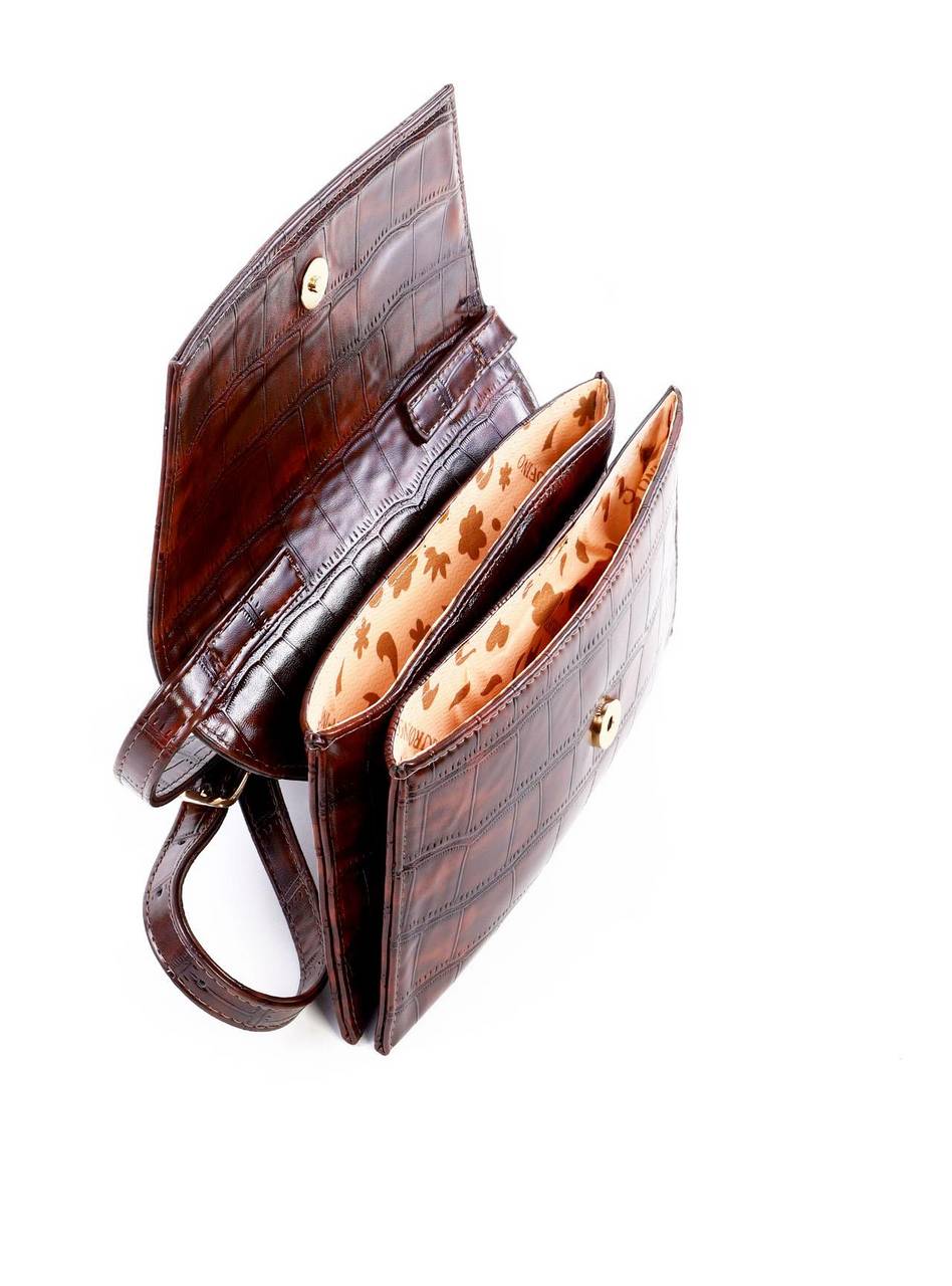 Bolsa Satchel Transversal Retangular - Cacau BSI-6324 - CA