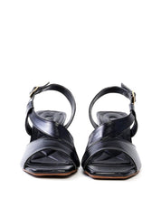 Sandália Salto Bloco com Tira Lateral - Preta SDI-11941 - PR