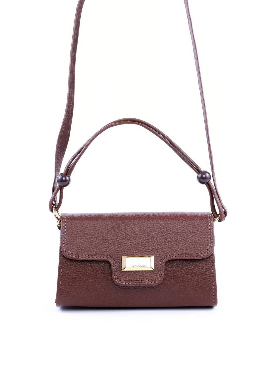 Bolsa Satchel Retangular com Alça Dupla - Cacau BSI-6043 - CA
